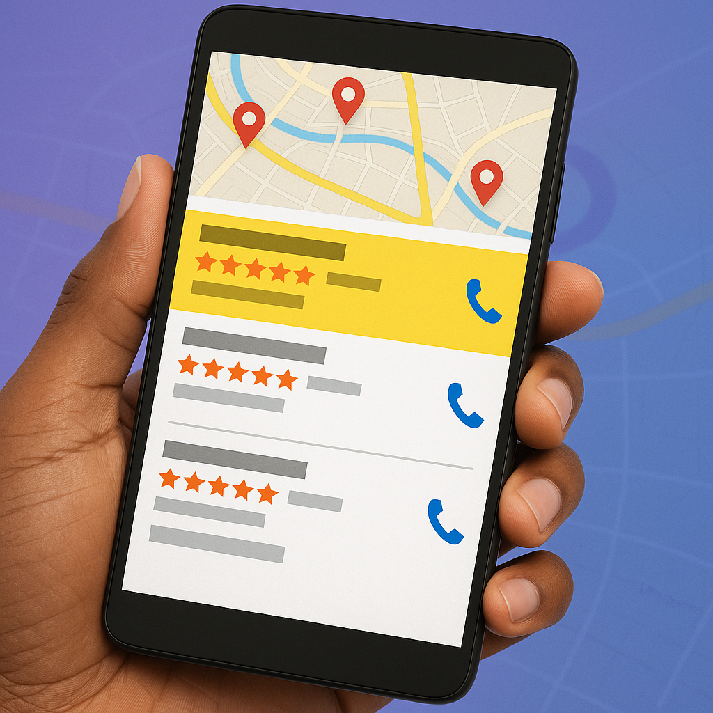 Google Reviews Dashboard on Mobile
